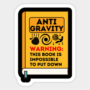 Anti Gravity Book: Impossible to put down Sticker